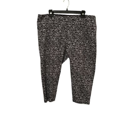 Intro Love the Fit Women’s Tummy Control Leggings Black and White Size 3X Capris